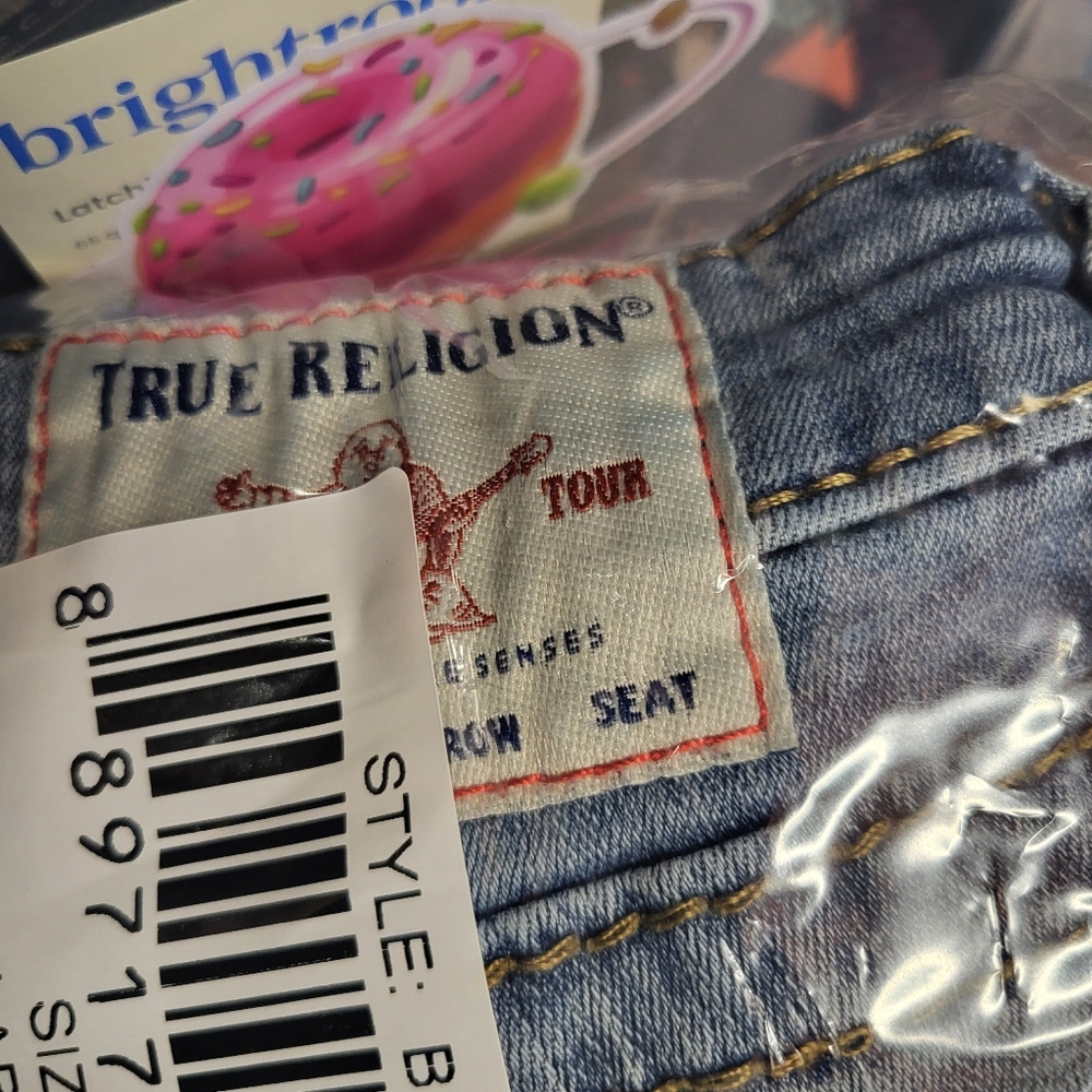 True Religion Jeans Women‎ Blue JENNIE Curvy Super Skinny Mid Rise Size 30 - Picture 3 of 11